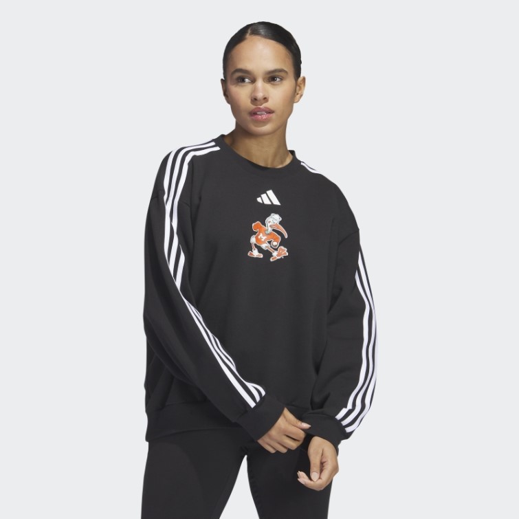 Sweat Ras Du Cou Surdimensionné Adidas Hurricanes Noir