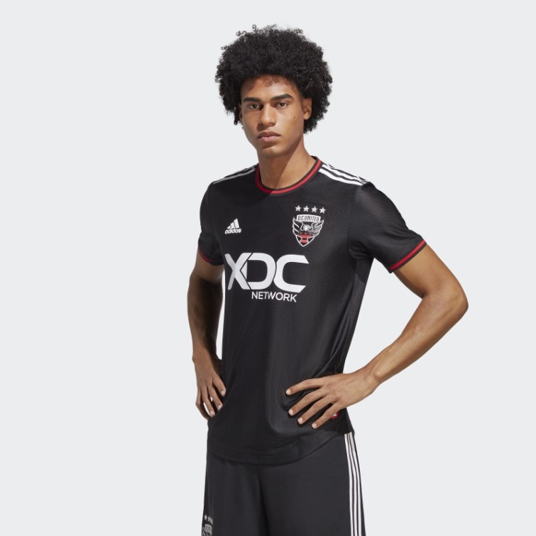 Adidas Noir D.c. Maillot Authentique Domicile United 22/23