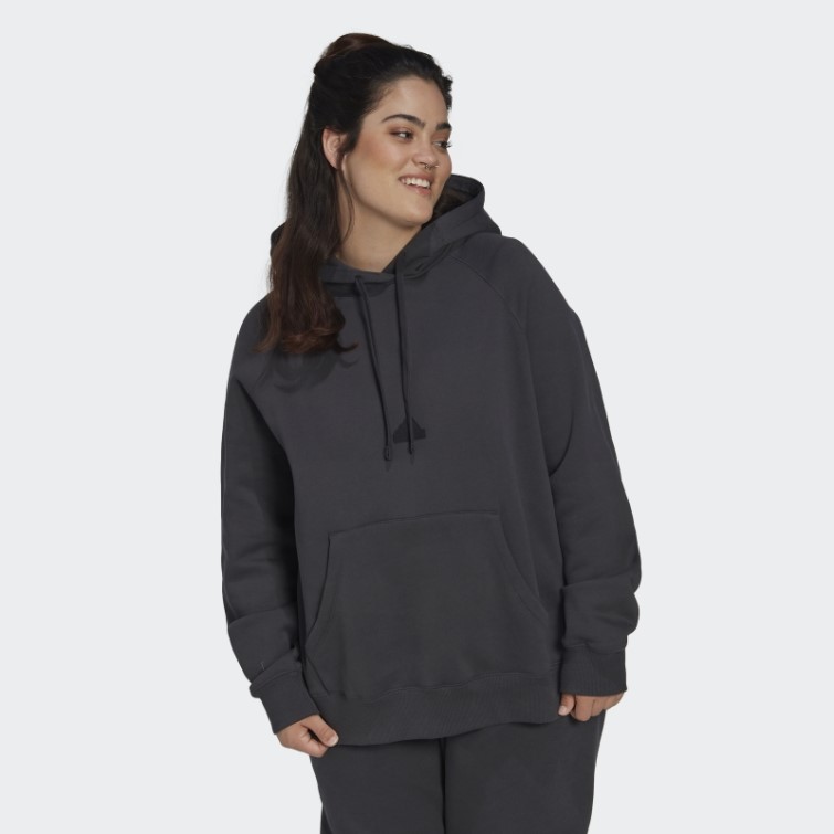 Sweat à Capuche Oversize Carbone (grande Taille) Adidas