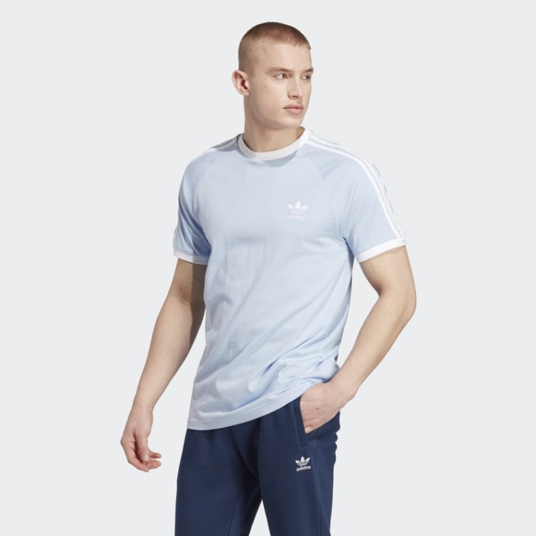 Adidas Adicolor Classics 3-stripes T-shirt Bleu Aube