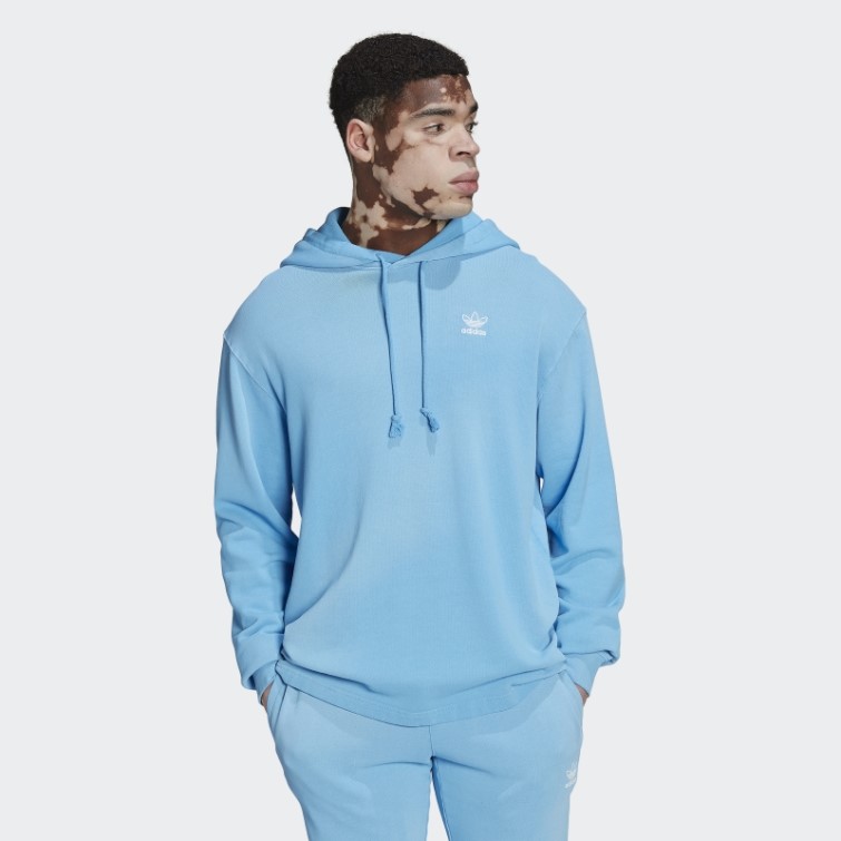 Sweat à Capuche Essentials+ Dye Bleu Adidas