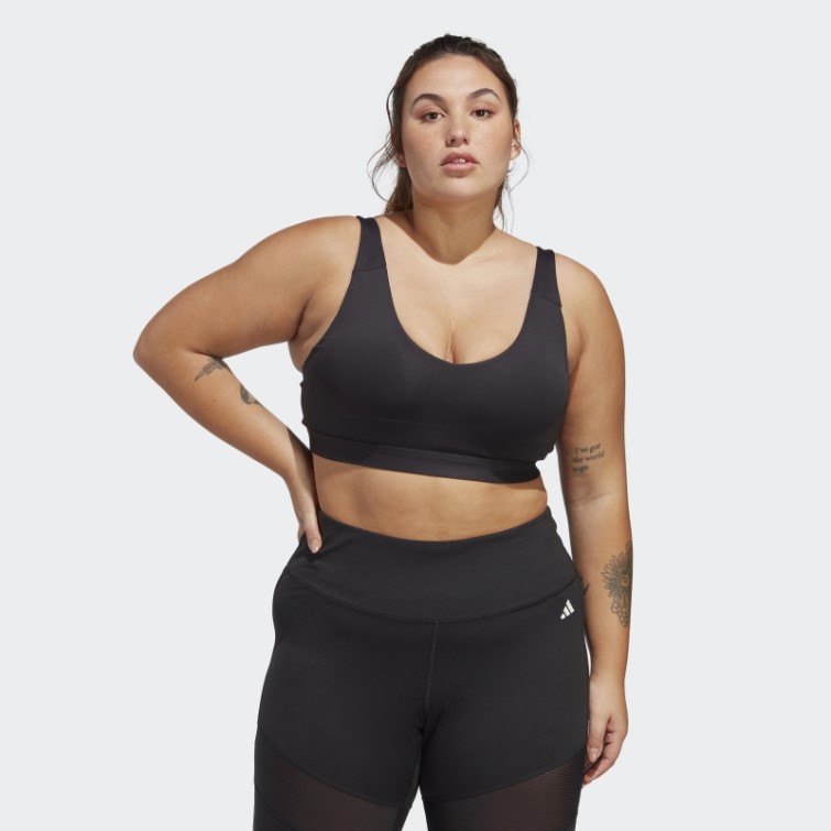 Soutien-gorge D'entraînement Léger Adidas Noir (grande Taille)
