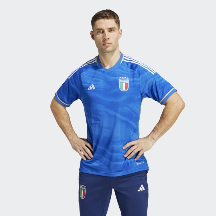 Maillot Domicile Italie 23 Bleu Adidas Fashion