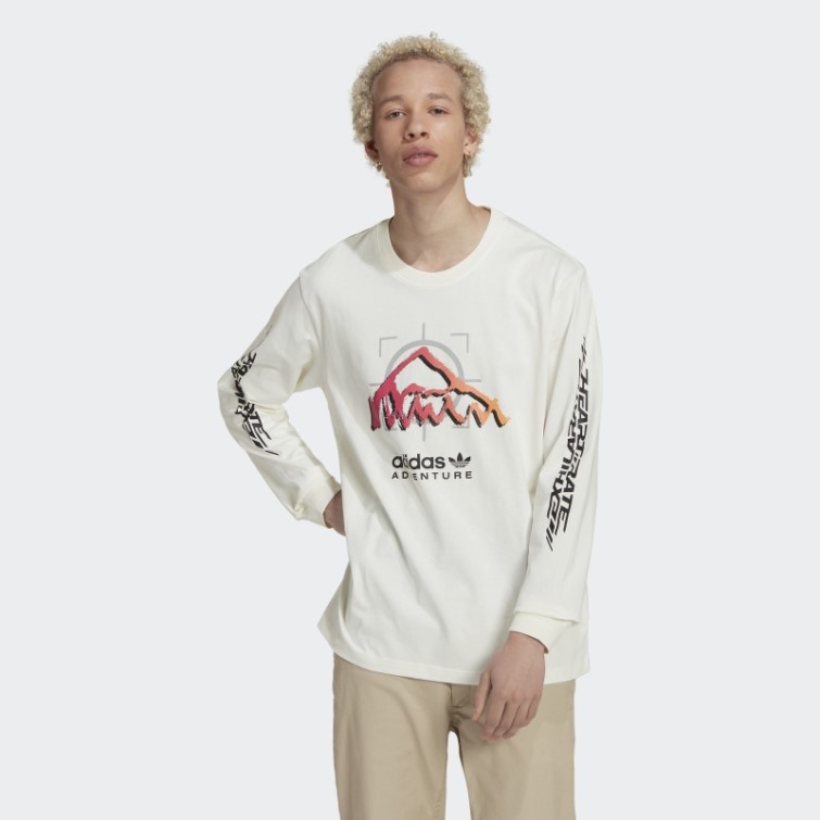 Adidas Aventure Ride Haut à Manches Longues Fashion Blanc