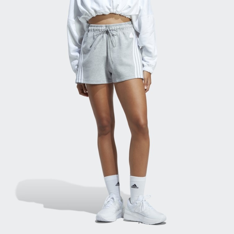 Adidas Short Gris Moyen Future Icons à 3 Bandes