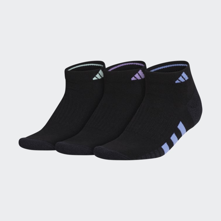 3 Paires De Chaussettes Basses Coussinées Adidas Gris Mode