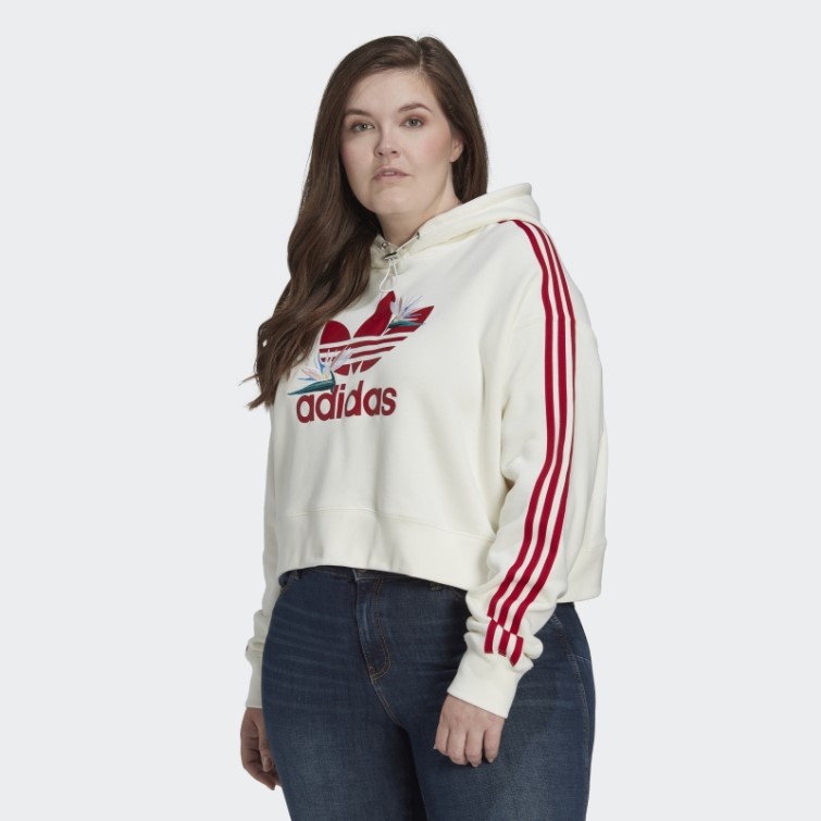 Thebe Magugu Sweat à Capuche (grande Taille) Blanc Adidas