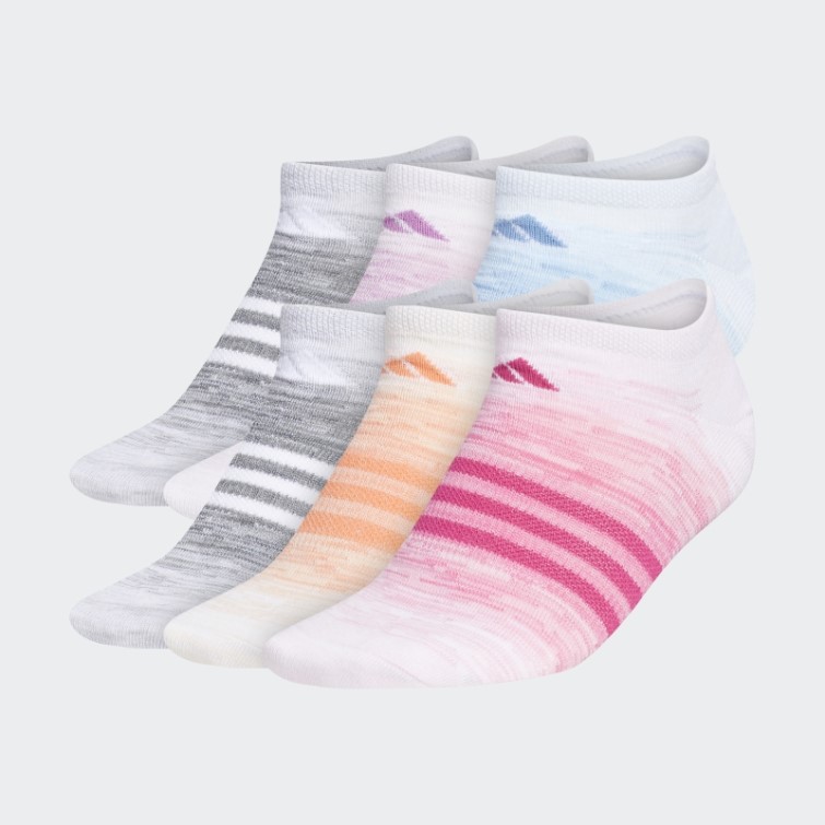 Chaussettes Invisibles Adidas Superlite Ombré Roses 6 Paires