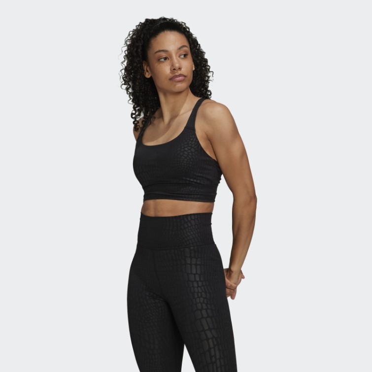 Soutien-gorge Long à Maintien Moyen Powerimpact Training Noir Adidas