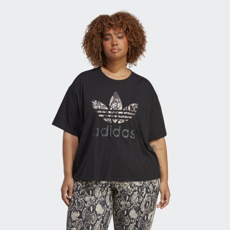 T-shirt Graphique (taille Plus) Noir Adidas