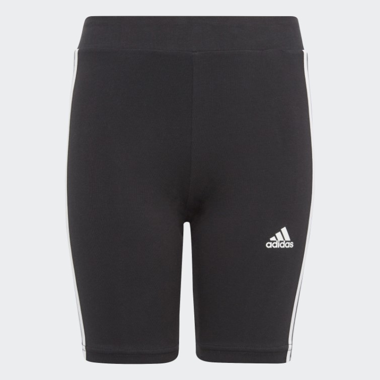Adidas Essentials 3-stripes Collant De Vélo En Coton Noir