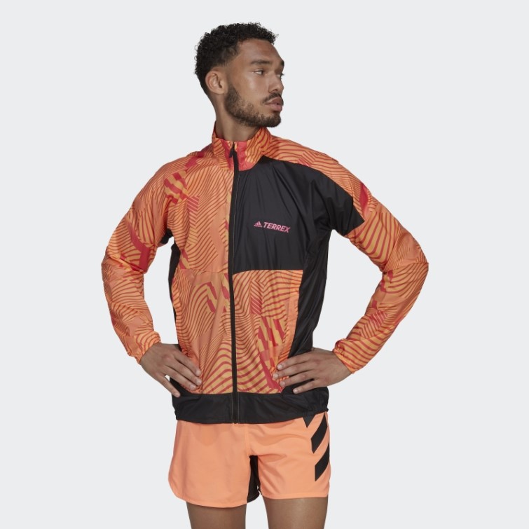 Adidas Lilas Terrex Trail Running Coupe-vent Imprimé