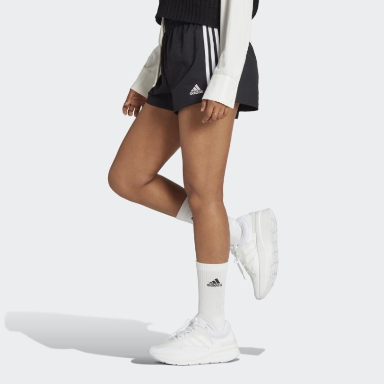 Adidas Essentials 3-stripes Short Tissé Blanc