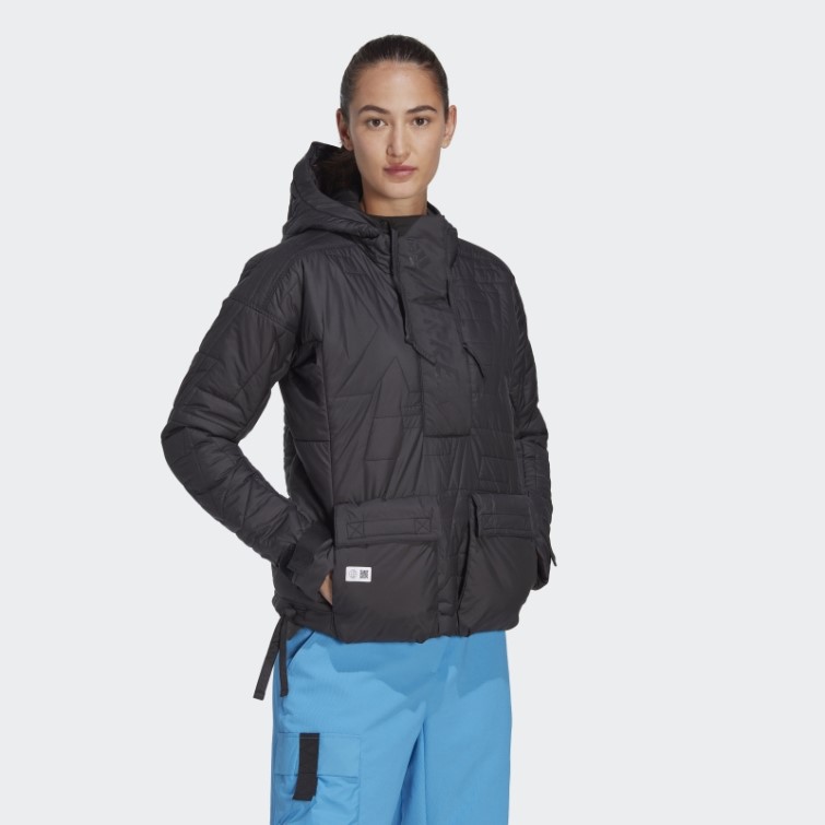 Chaud Adidas Terrex Made To Be Remade Rembourré Anorak Noir