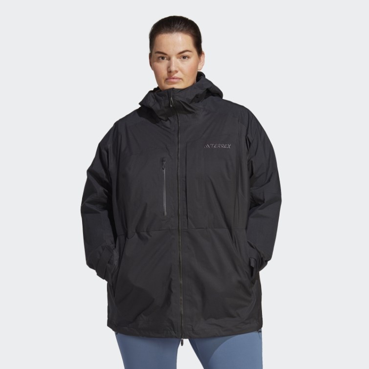 Veste De Randonnée Terrex Xploric Rain.rdy (grande Taille) Adidas Noir