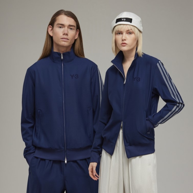 Adidas Y-3 3-stripes Haut De Survêtement En Laine Raffinée