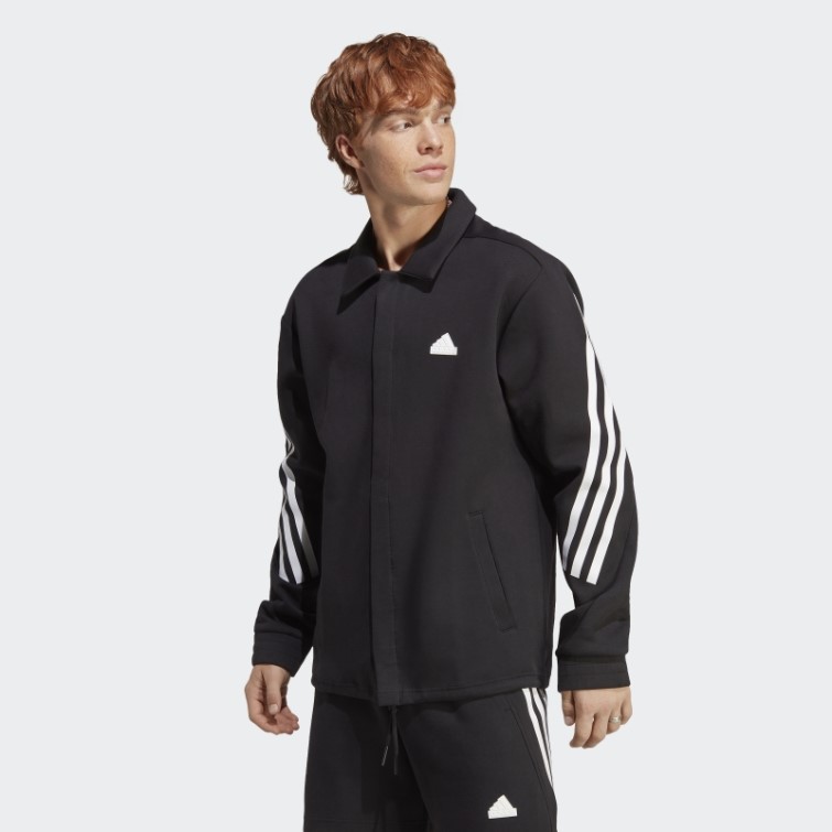 Adidas Future Icon 3-stripes Veste D'entraîneurs Noir