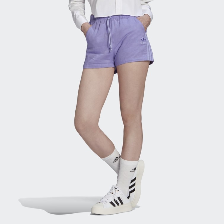 Short En Lin Adidas Violet Clair