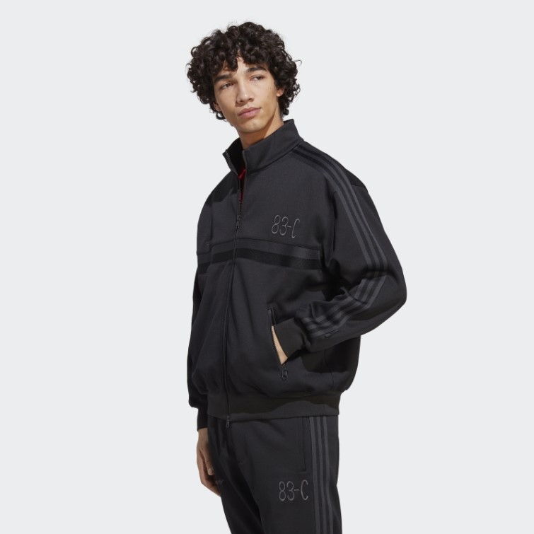 83-c Haut De Survêtement Adidas Noir