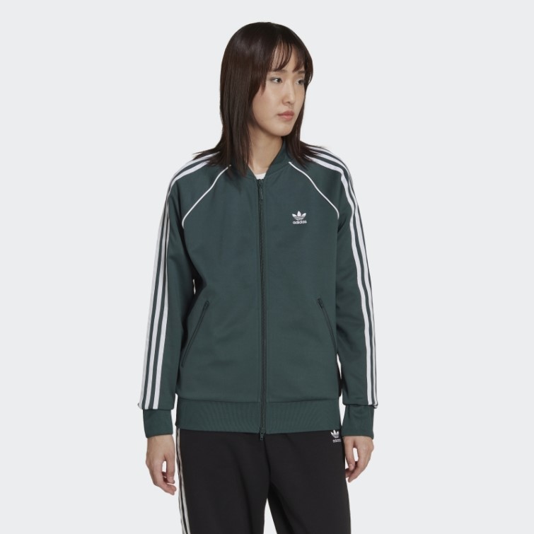 Adidas Veste De Survêtement Primeblue Sst Vert Minéral