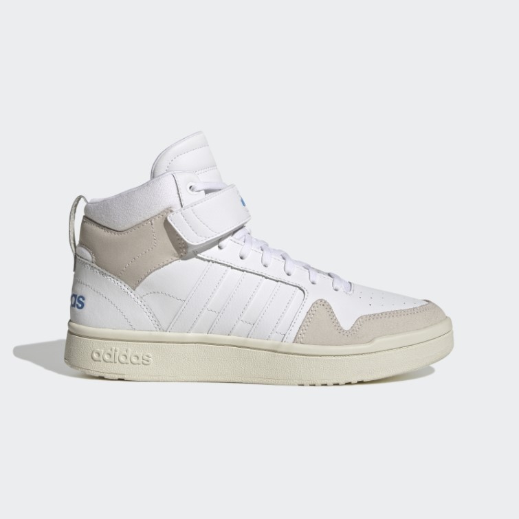Adidas Postmove Mid Cloudfoam Super Lifestyle Basketball Mid Classic Chaussures Blanc