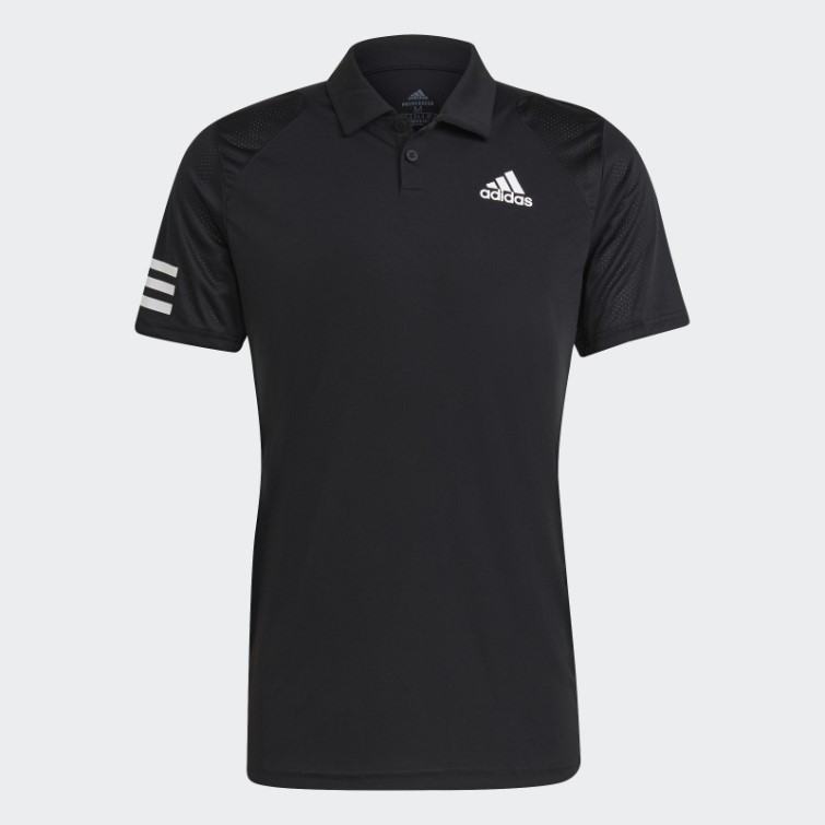 Polo Club Tennis 3 Bandes Adidas Noir