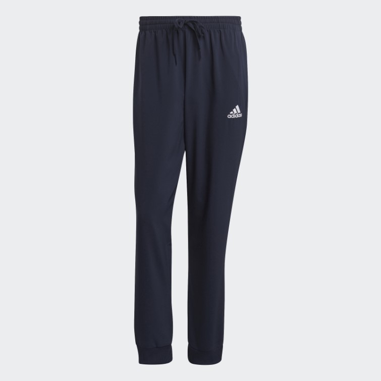 Aeroready Essentials Stanford Pantalon Fuselé à Petit Logo Brodé Adidas Ink