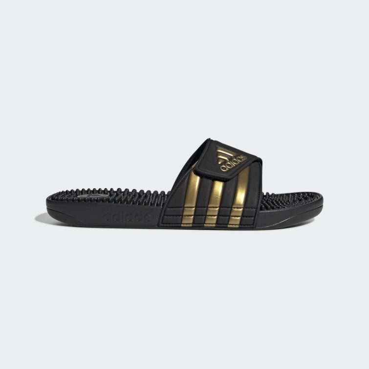 Adidas Claquettes Adissage Or Métallisé