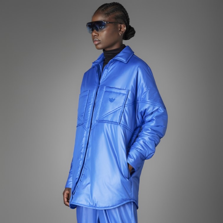 Chemise Matelassée Adidas Blue Version Bleu Royal