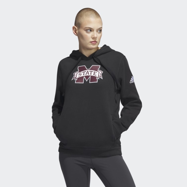 Sweat à Capuche Polaire Noir Adidas