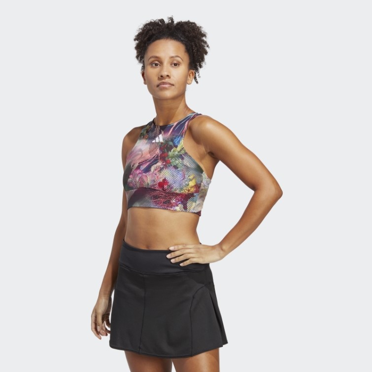 Adidas Melbourne Tennis Crop Top Multicolore
