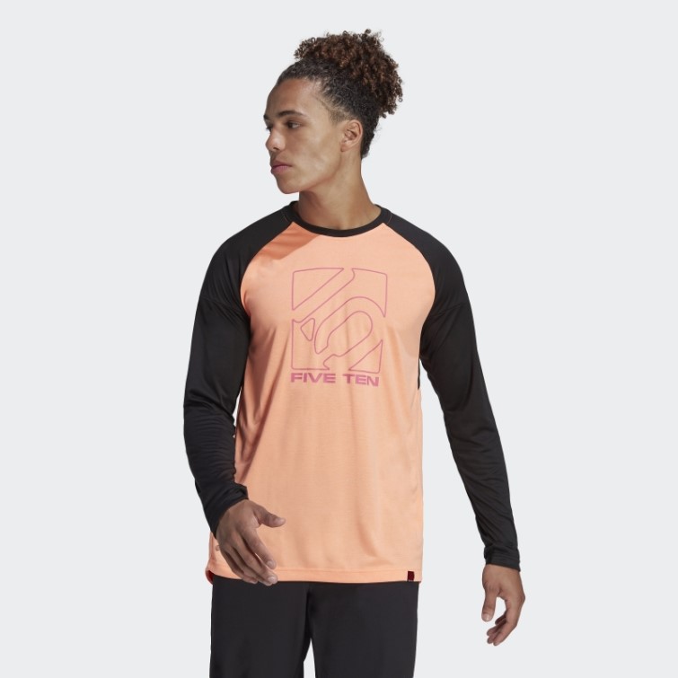 Maillot Manches Longues Adidas Cinq Dix Orange