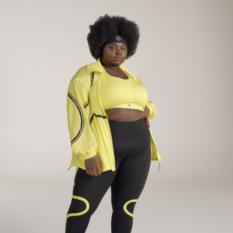 Adidas By Stella Mccartney Veste D'entraînement Tissée Truepace- Grande Taille Hot Shock Jaune