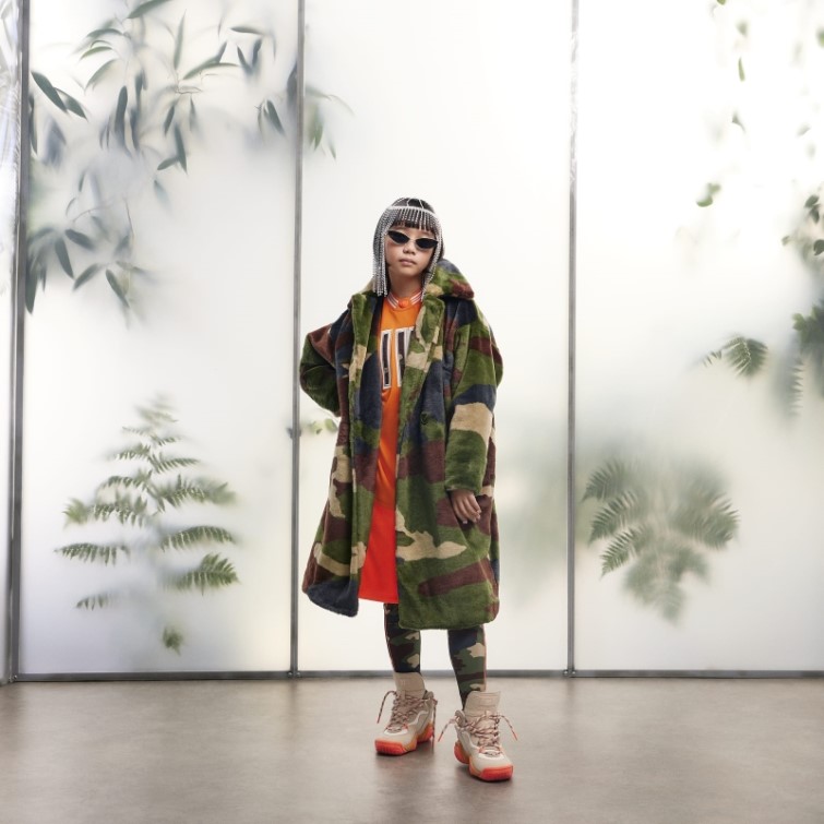 Manteau En Fausse Fourrure à Imprimé Camouflage Adidas