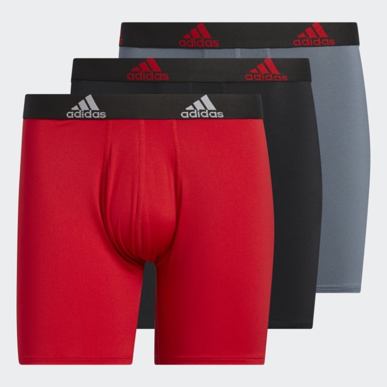 Mazz Boxer Performance Rouge 3 Paires Adidas
