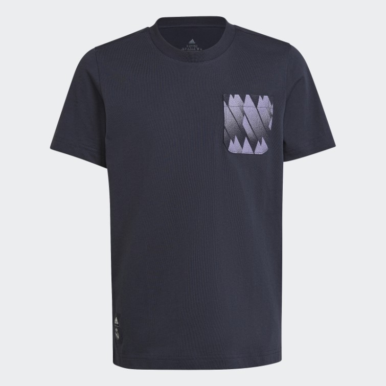 T-shirt Graphique Adidas Real Madrid Bleu Nuit