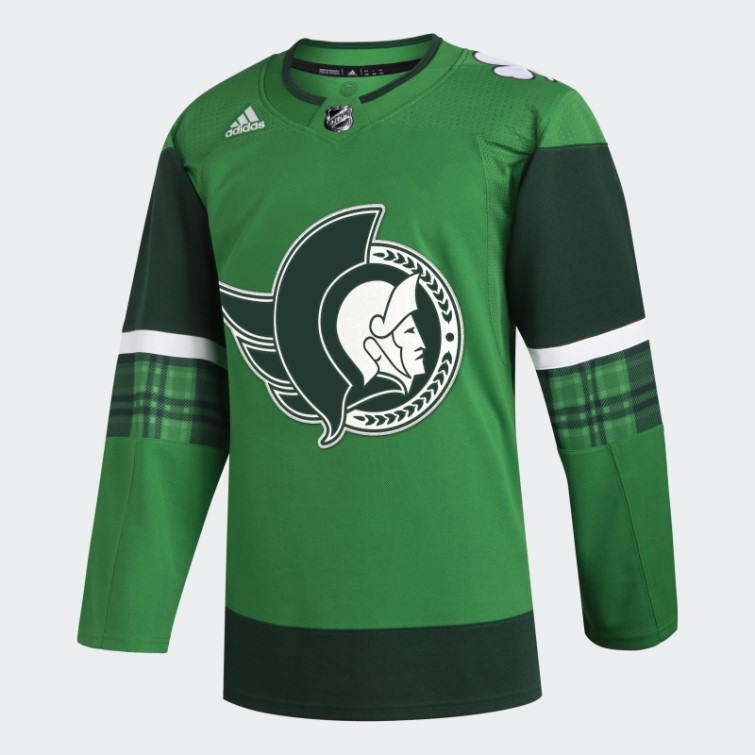 Maillot Des Sénateurs D'ottawa St Pats Kelly Green11ccm Adidas