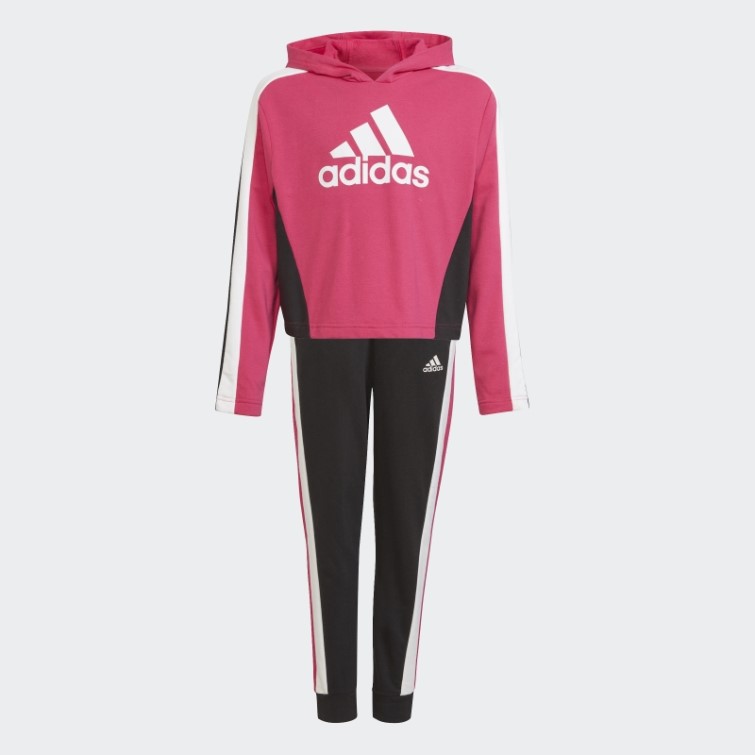 Survêtement Crop Top Colorblock Real Magenta Adidas