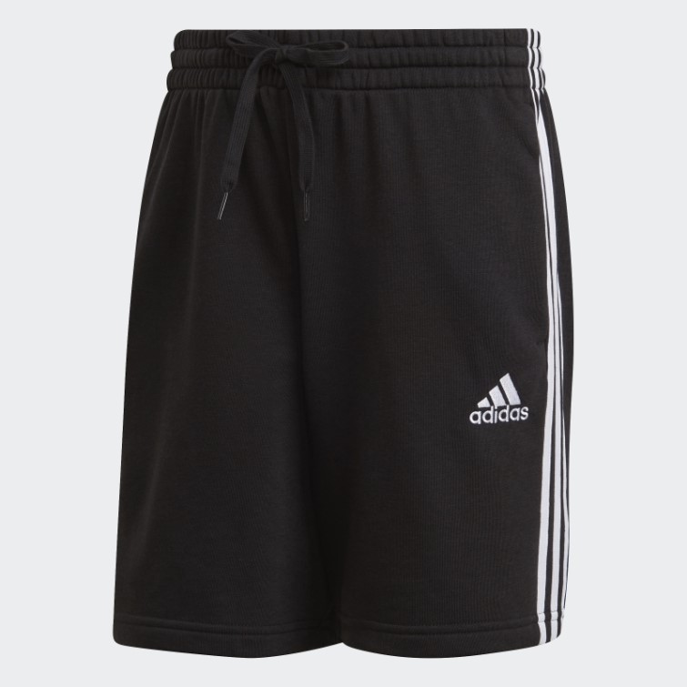 Short Adidas Essentials French Terry 3 Bandes Noir