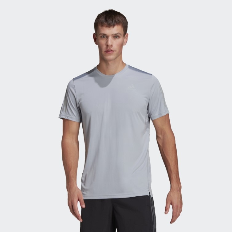 Adidas Possède Le T-shirt De Course Argenté