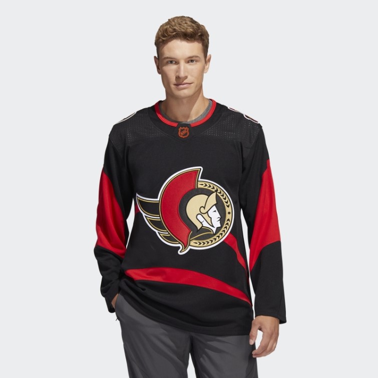 Maillot Senators Genuine Reverse Retro Wordmark Noir Adidas