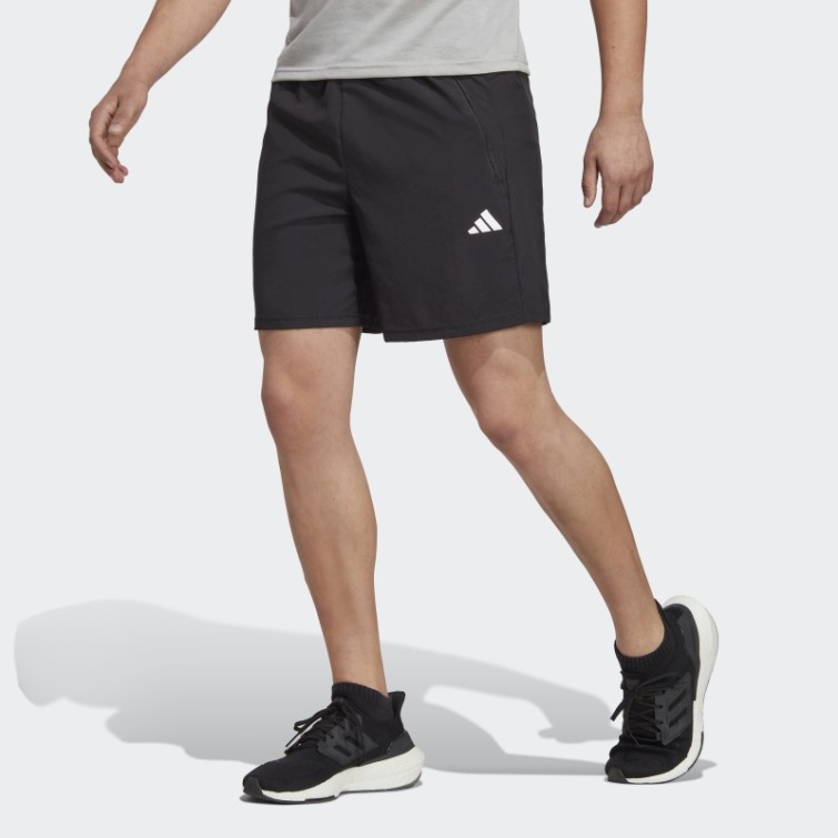 Short D'entraînement Tissé Adidas Train Essentials Noir