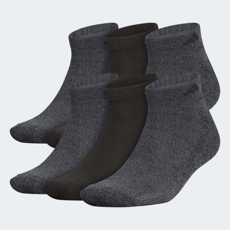 Chaussettes Athlétiques Basses Adidas Noires 6 Paires