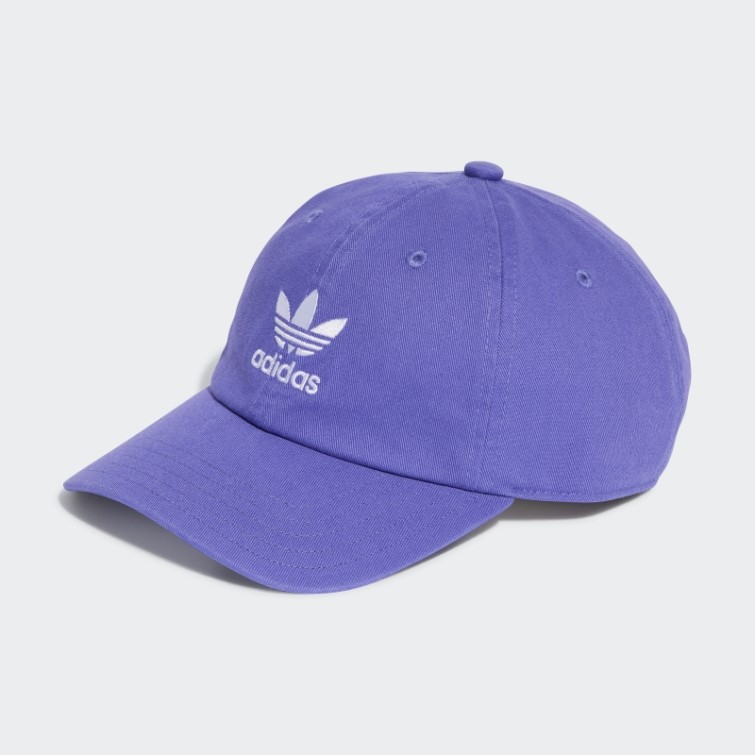 Casquette De Baseball Lilas Adidas Adicolor Classics Trefoil Stonewashed