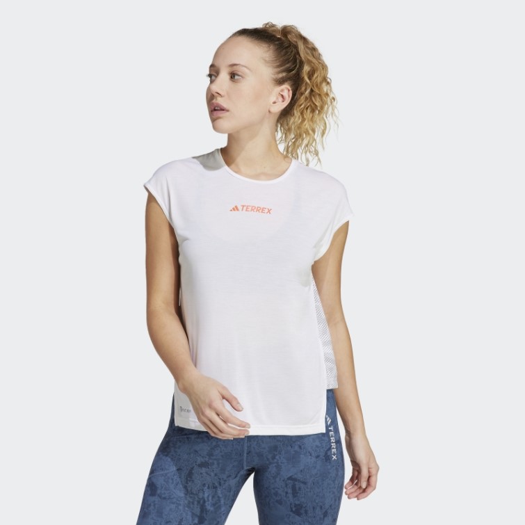 Adidas Terrex Agravic Pro Trail Running Top Blanc