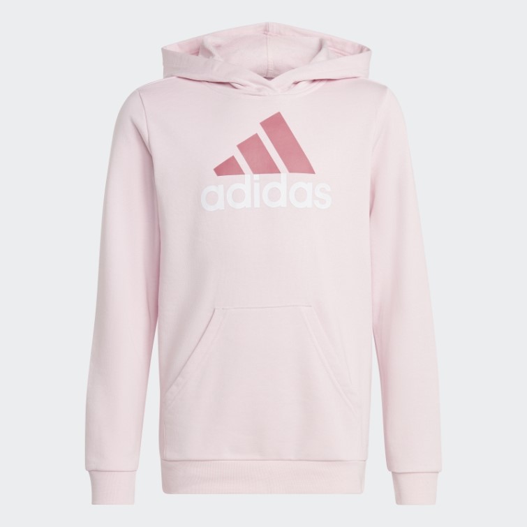 Adidas Sweat à Capuche En Coton Bicolore Gros Logo Adidas Essentials Rose