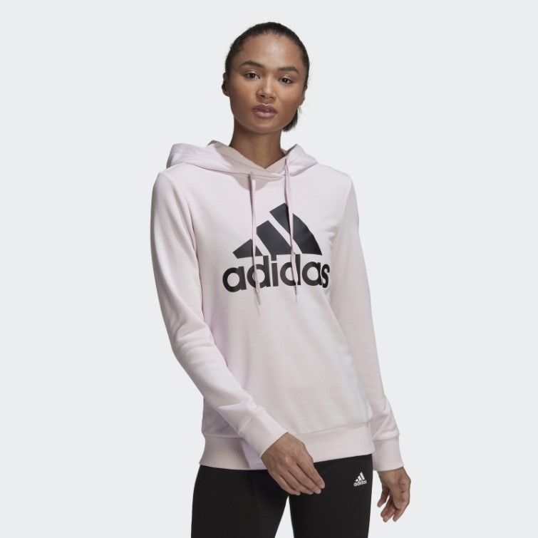 Sweat à Capuche Décontracté Logo Adidas Essentials Rose