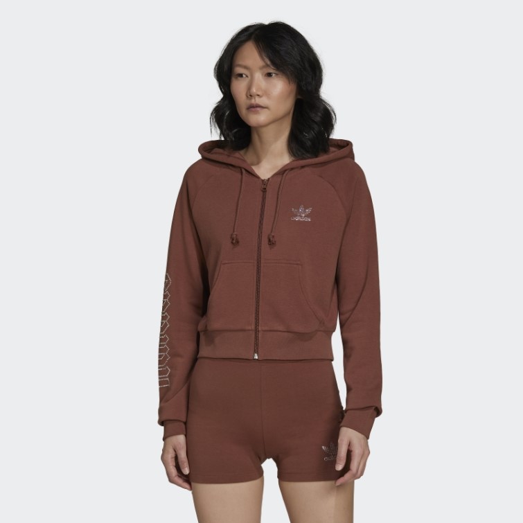 Top De Survêtement Court Adidas 2000 Luxe Marron Terre