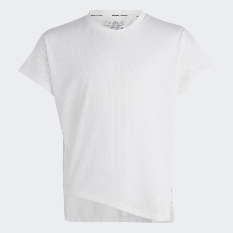 Hiit 3-stripes Quickburn T-shirt Adidas Blanc