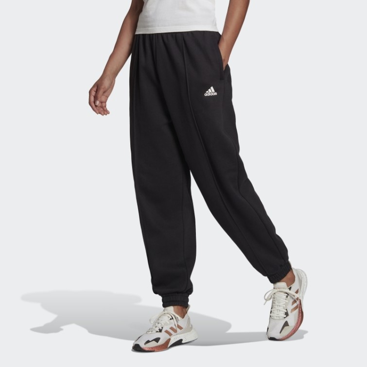 Pantalon Adidas Essentials Studio Fleece Noir